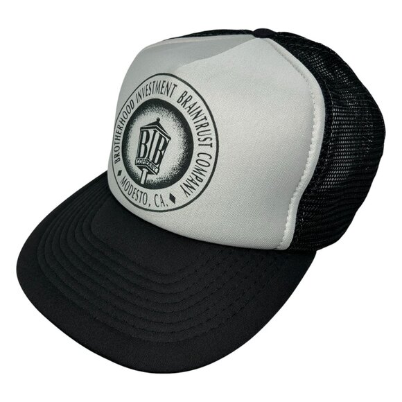 Brotherhood Investment Braintrust Co. Modesto CA Trucker Hat Otto Cap Snapback - Picture 8 of 13